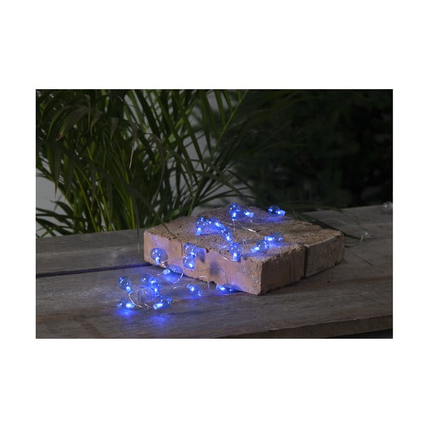 Zila āra LED gaismiņu virtene Star Trading Bulb, 20 gaismas