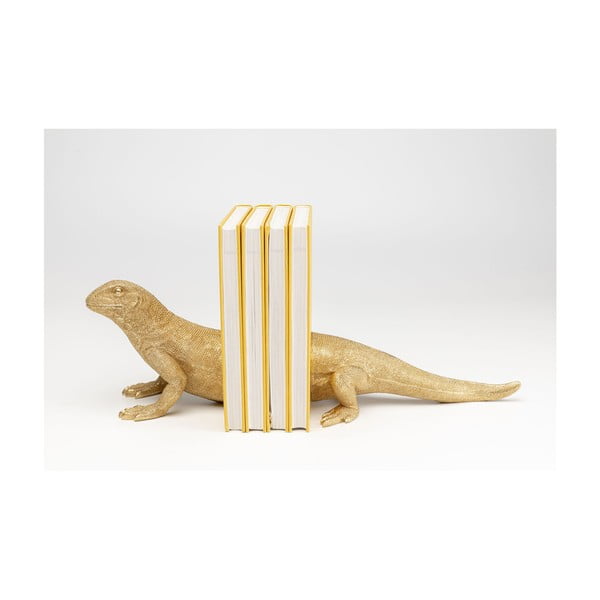 Divu grāmatu statīvu komplekts zelta krāsā Kare Design Lizard