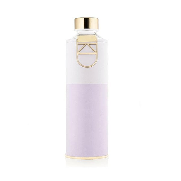 Violeta stikla pudele no borsilikāta ar mākslīgās ādas apvalku Equa Mismatch Lilac, 750 ml