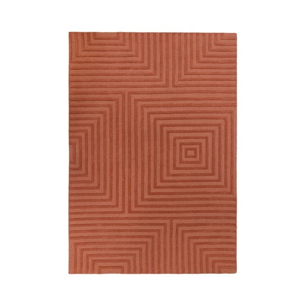 Oranžs vilnas paklājs Flair Rugs Estela, 120 x 170 cm