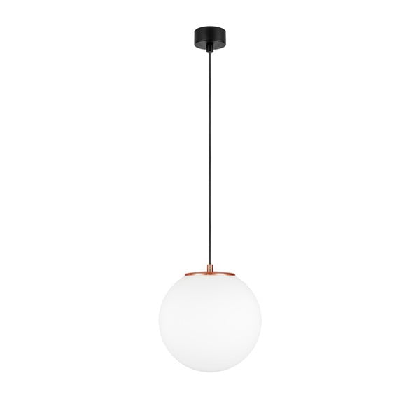 Balta griestu lampa ar vara krāsas ligzdu Sotto Luce TSUKI M, ⌀ 25 cm