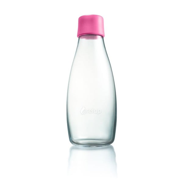 Gaiši rozā stikla pudele ar mūža garantiju ReTap, 500 ml