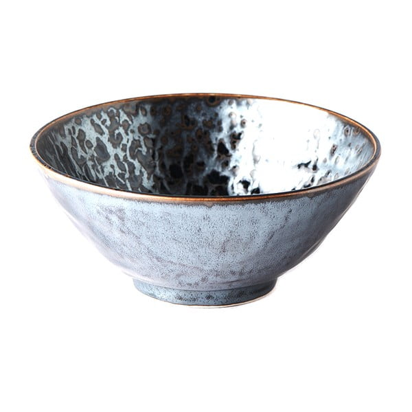 Melna keramikas bļoda MIJ Black Pearl, ø 20 cm