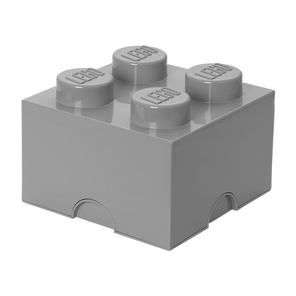 Pelēka kvadrātveida glabāšanas kaste LEGO®