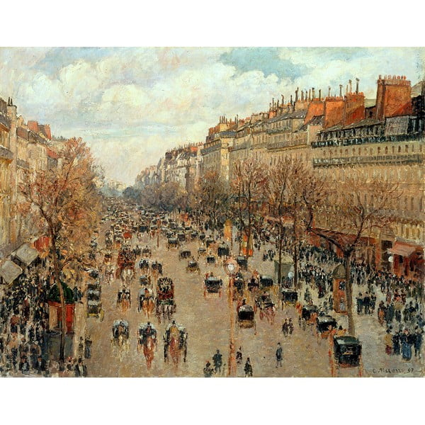 Gleznas reprodukcija Camille Pissarro - Boulevard Montmartre Eremitage, 90 x 70 cm