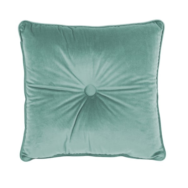 Gaiši zaļš spilvens Tiseco Home Studio Velvet Button, 45 x 45 cm
