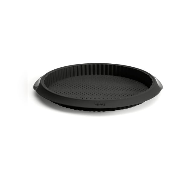 Melna silikona forma ar caurumiem pīrāgam Lékué, ⌀ 28 cm
