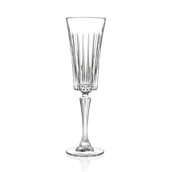 6 kristāla šampanieša glāžu komplekts RCR Cristalleria Italiana Edvige, 210 ml