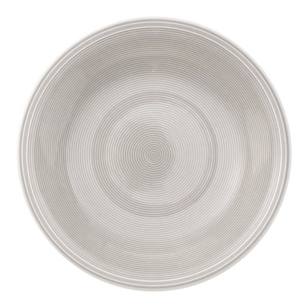 Balti pelēks porcelāna dziļais šķīvis Villeroy & Boch Like Color Loop, ø 23,5 cm