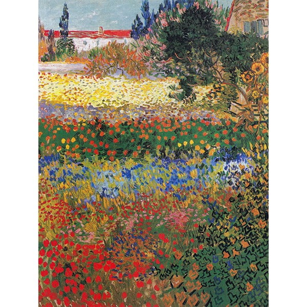 Gleznas reprodukcija Vincent van Gogh - Flower Garden, 60 x 45 cm