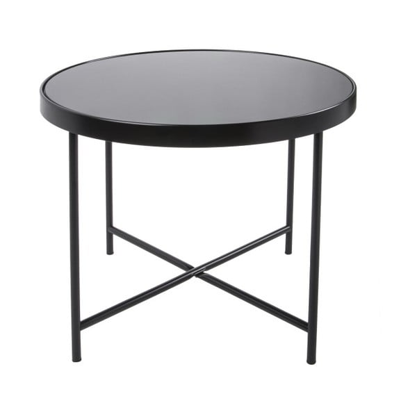 Melns kafijas galdiņš Leitmotiv Smooth XL, ⌀ 60 cm