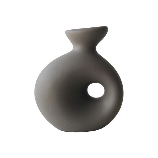 Brūna keramikas vāze Rulina Delta