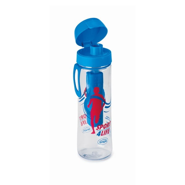 Zila ūdens pudele ar infuzoru Snips Sport, 750 ml