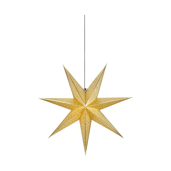 Ziemassvētku piekaramā gaismas dekorācija zelta krāsā Markslöjd Glitter, garums 75 cm