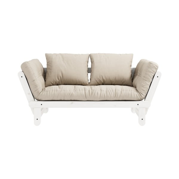Dīvāns ar nolaižamām malām Karup Design Beat White Beige