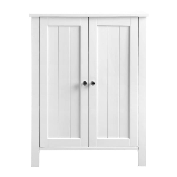 Balts vannas istabas skapītis ar durvīm Songmics, platums 60 cm