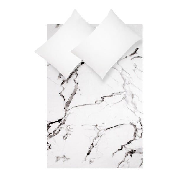 Balta kokvilnas gultas veļa Westwing Collection, 200 x 200 cm