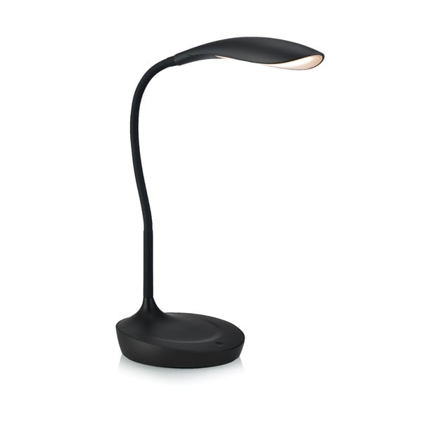 Melna galda lampa ar USB portu Markslöjd Swan