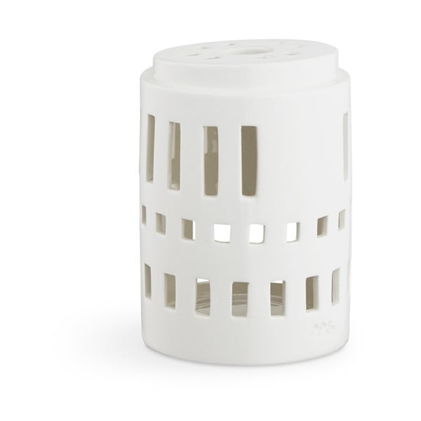 Balts keramikas svečturis Kähler Design Urbania Lighthouse Little Tower