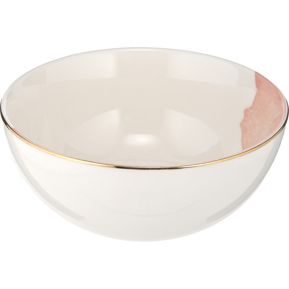 2 rozīgi baltu porcelāna trauku komplekts Westwing Collection Rosie, ø 15 cm