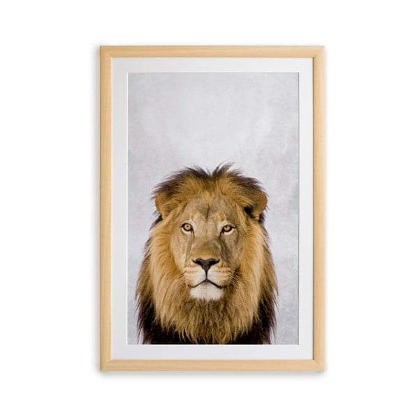 Sienas glezna rāmī Surdic Lion, 30 x 40 cm