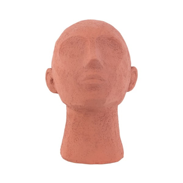 Terakotas oranžā dekoratīvā figūriņa PT LIVING Face Art, augstums 22,8 cm