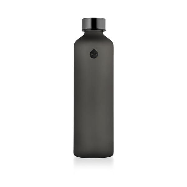 Melna ūdens pudele no borsilikāta stikla Equa Mismatch Ash, 750 ml