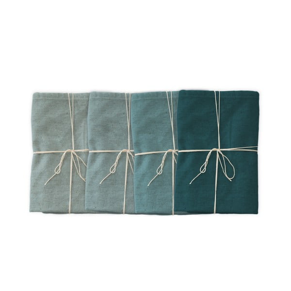 4 lina salvešu komplekts Linen Couture Turquoise, 43 x 43 cm