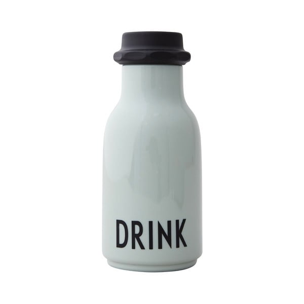 Gaiši zaļa bērnu pudelīte Design Letters Drink, 330 ml