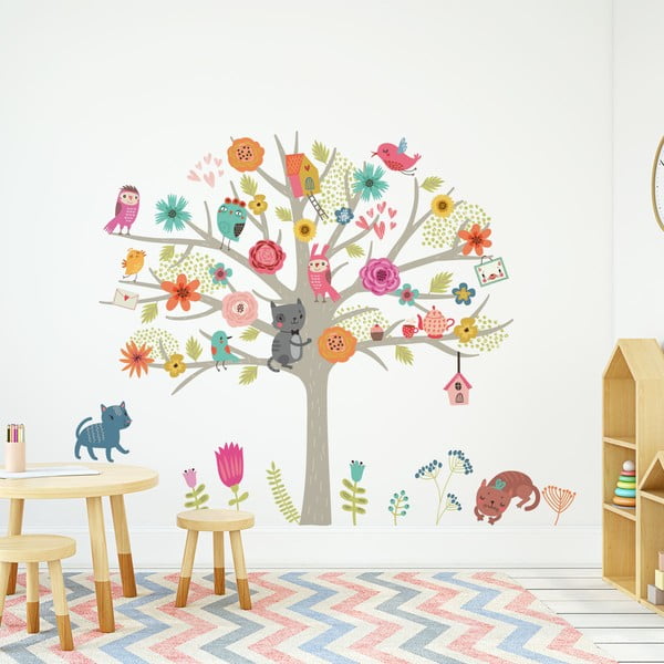 Bērnu sienas uzlīmju komplekts Ambiance Scandinavian Tree