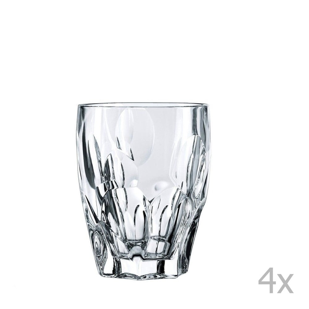 4 viskija glāžu komplekts no Nachtmann Sphere kristāla stikla, 300 ml