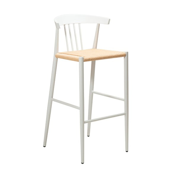 Balts bāra krēsls DAN-FORM Denmark Sava, augstums 102 cm