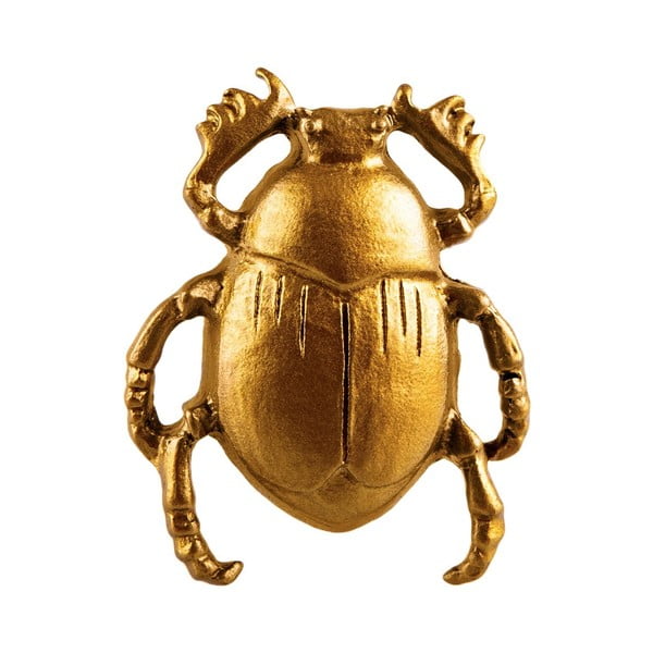 Atvilktnes rokturis zelta krāsā no alvas Sass & Belle Scarab Beetle