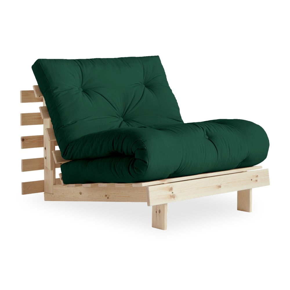 Izlaižams krēsls Karup Design Roots Raw Dark Green