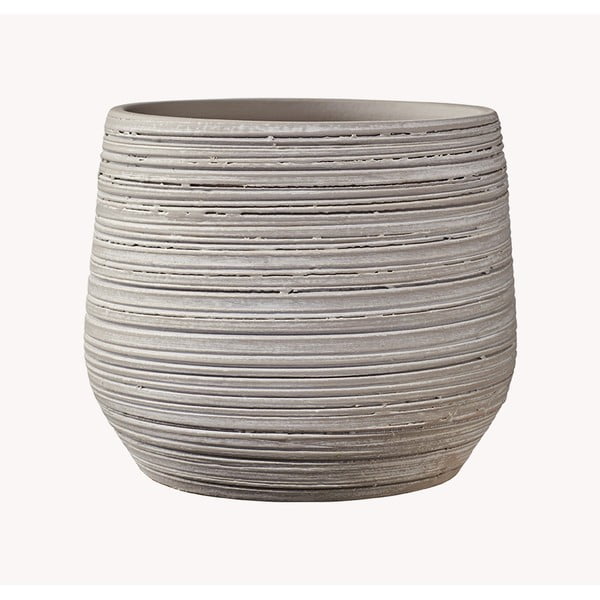 Pelēks keramikas puķu pods Big pots Ravenna, ø 19 cm