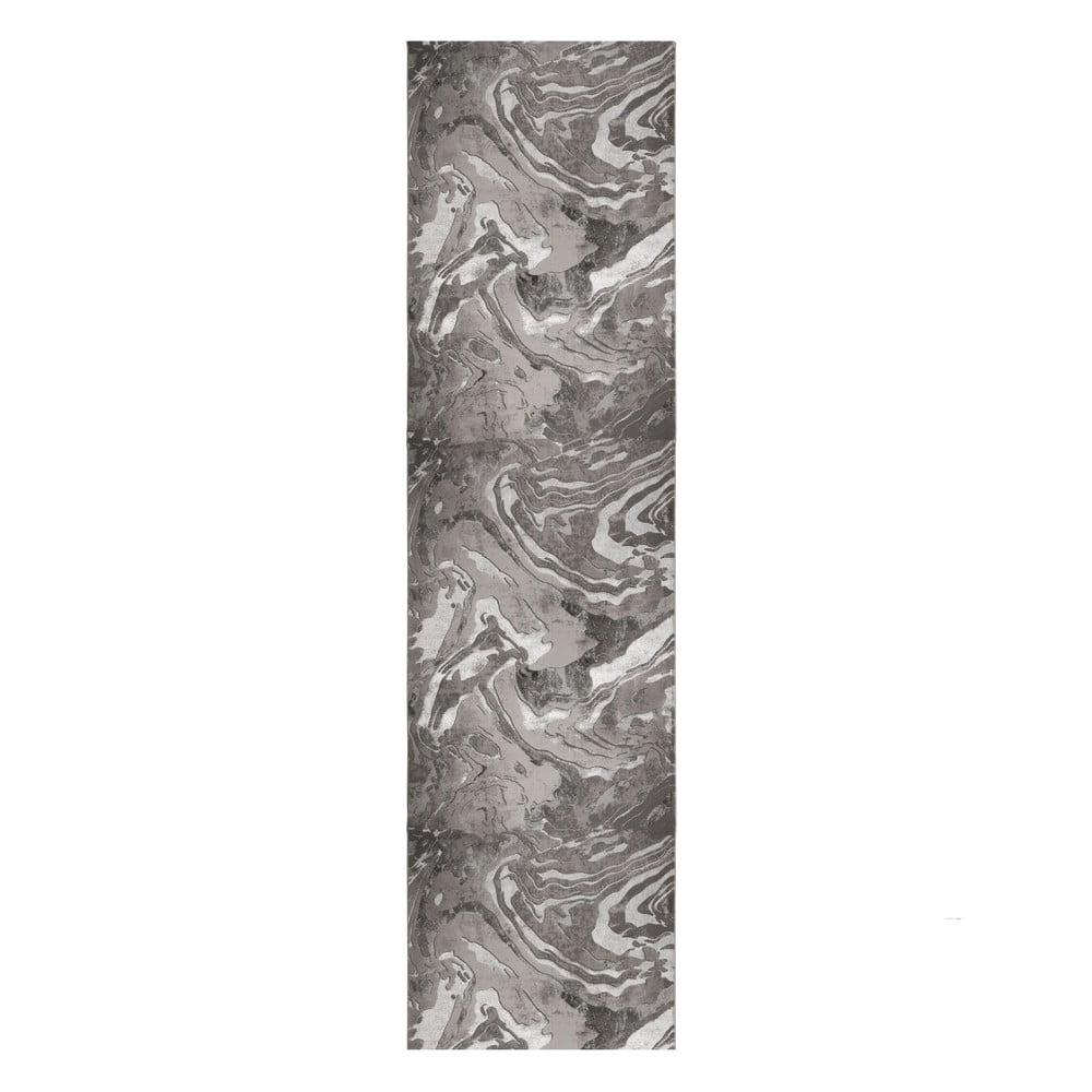 Pelēks paklājs Flair Rugs Marbled, 60 x 230 cm