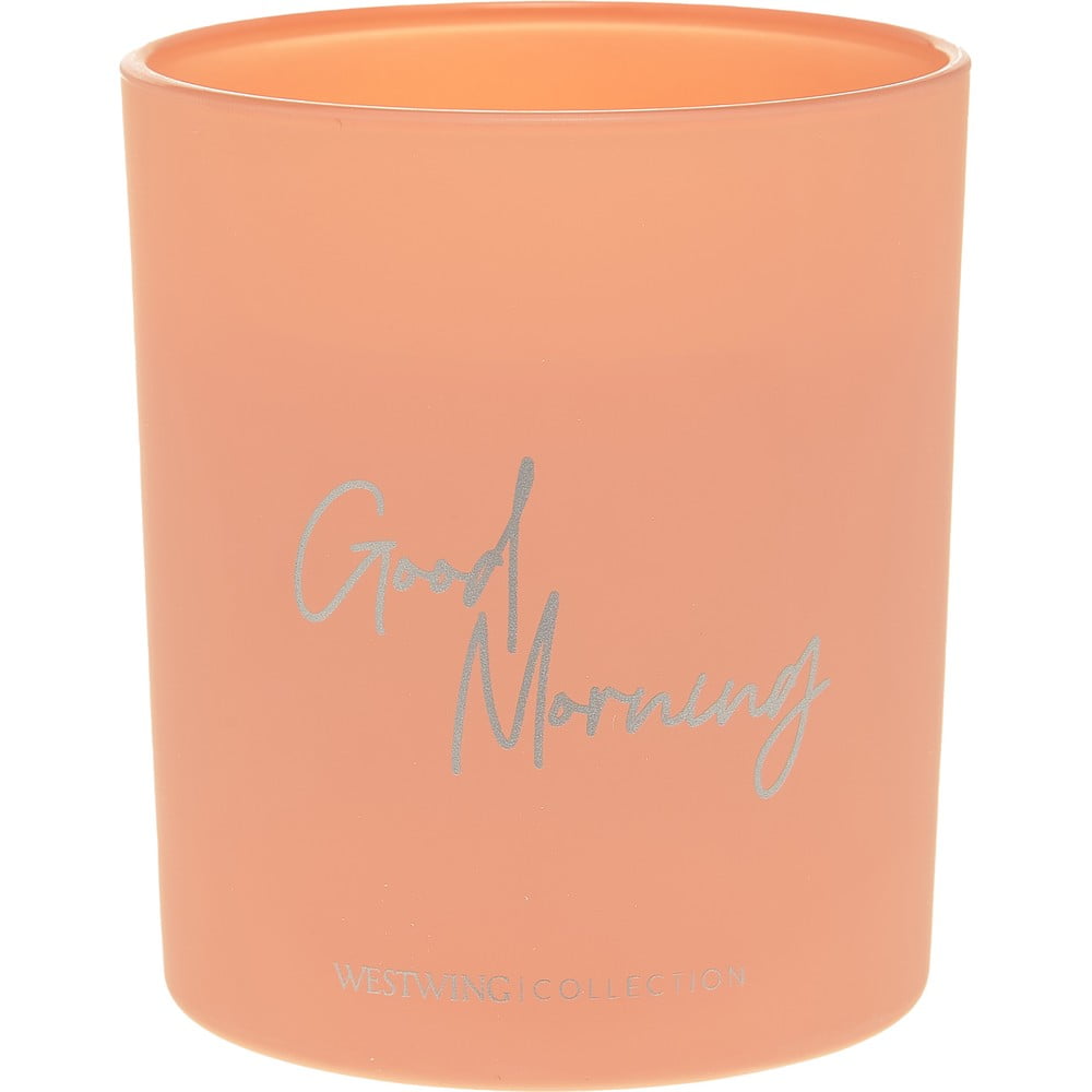 Oranža aromātiskā svece Westwing Collection Good Morning: Floral Amber, degšanas laiks 30 h