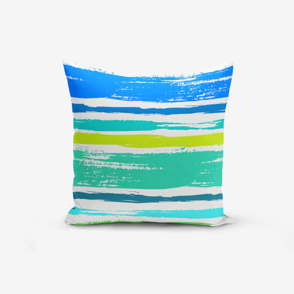 Spilvendrāna Minimalist Cushion Covers Colorful Boyama Desen, 45 x 45 cm