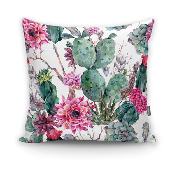 Spilvendrāna Minimalist Cushion Covers Cactus And Roses, 45 x 45 cm