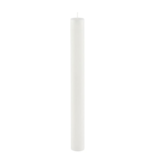 Balta garā svece Ego Dekor Cylinder Pure, degšanas laiks 42 h