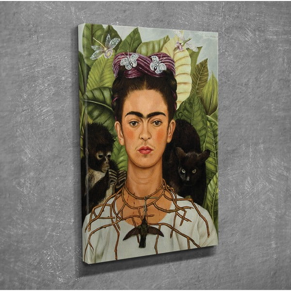 Gleznas reprodukcija uz audekla Frida Kahlo, 30 x 40 cm