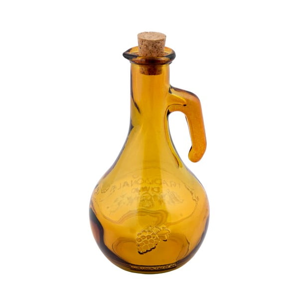 Dzeltena pārstrādāta stikla etiķa pudele Ego Dekor Di Vino, 500 ml