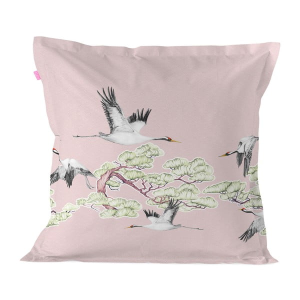 Kokvilnas spilvena pārvalks Happy Friday Basic Cushion Cover Cranes, 60 x 60 cm