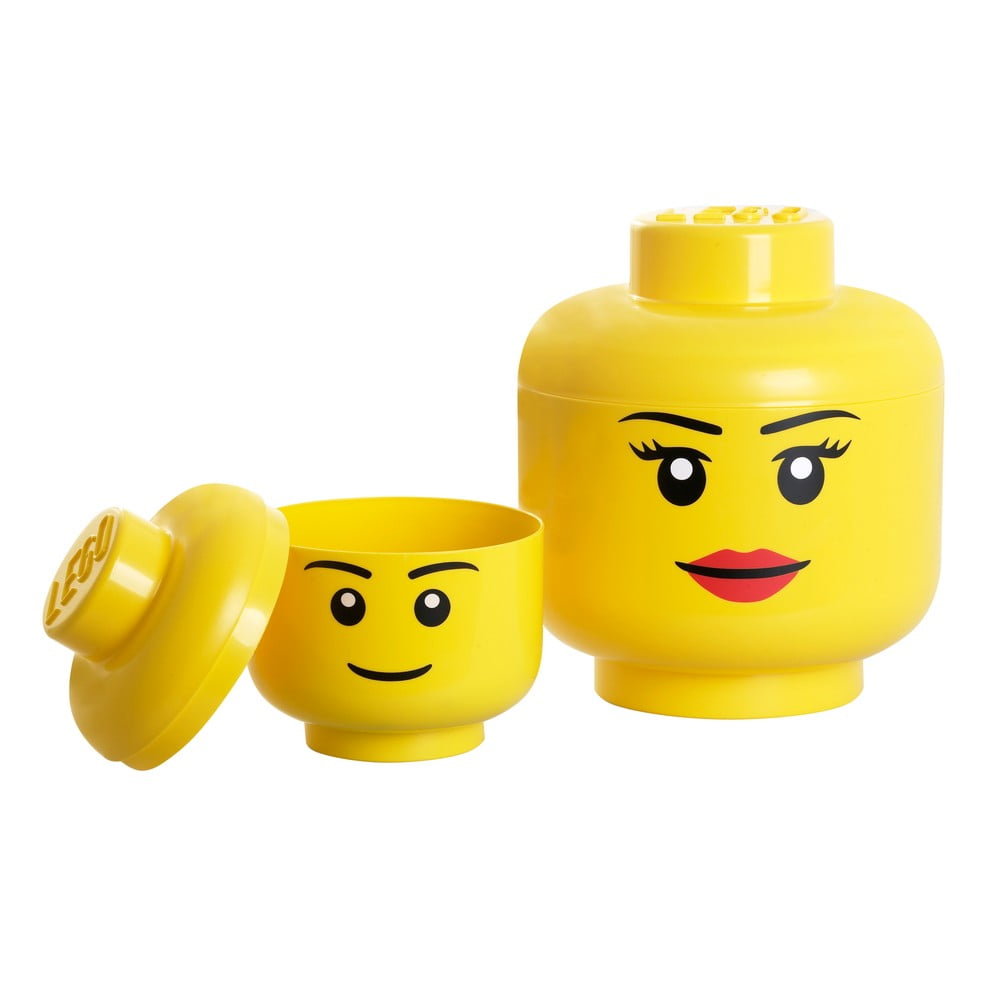 LEGO® glabāšanas kaste - lelle (meitene), ⌀ 24,2 cm