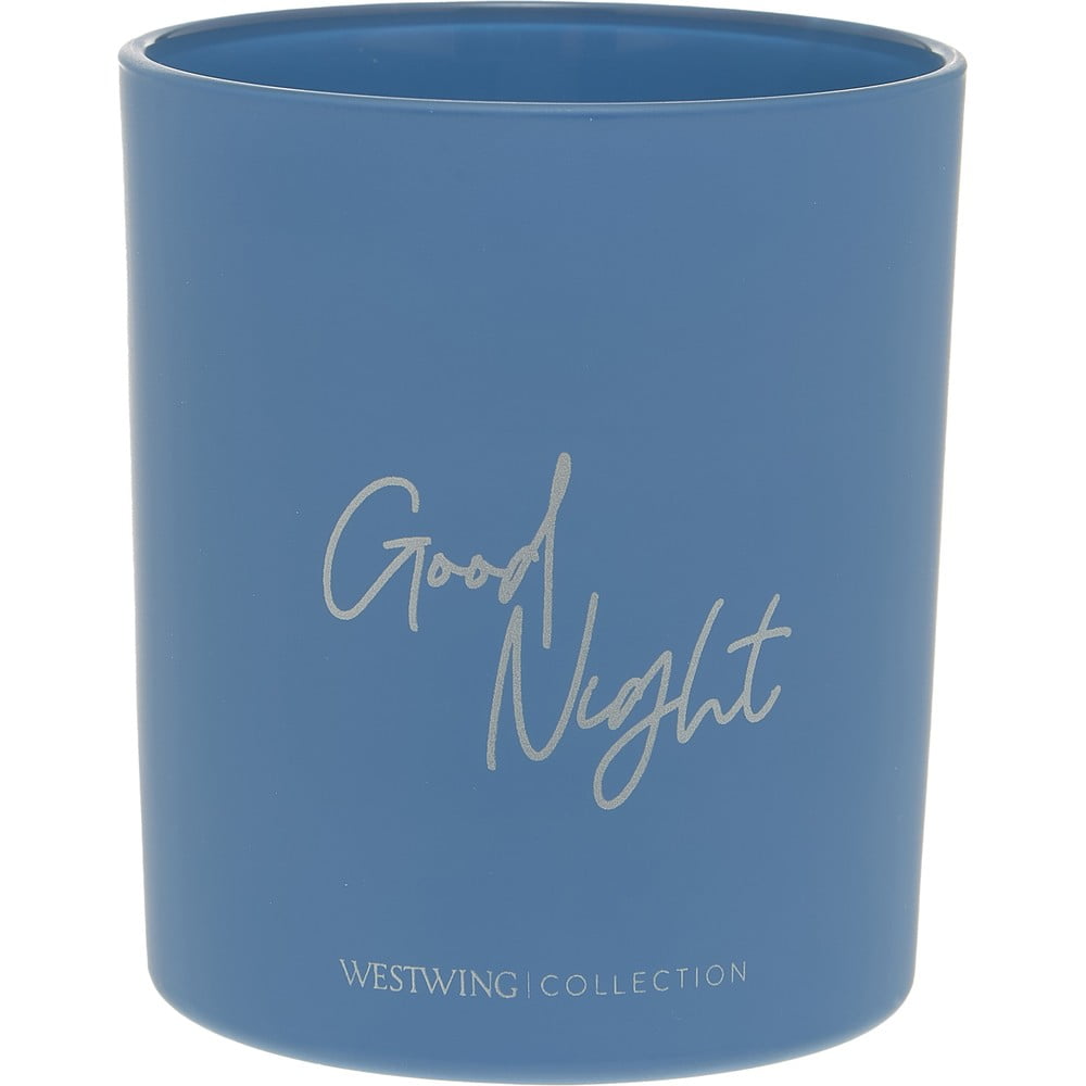Zila aromātiskā svece Westwing Collection Good Night: Airy Lavender, degšanas laiks 30 h