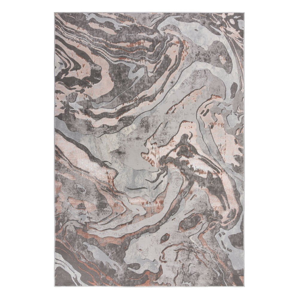 Pelēki bēšs paklājs Flair Rugs Marbled, 80 x 150 cm