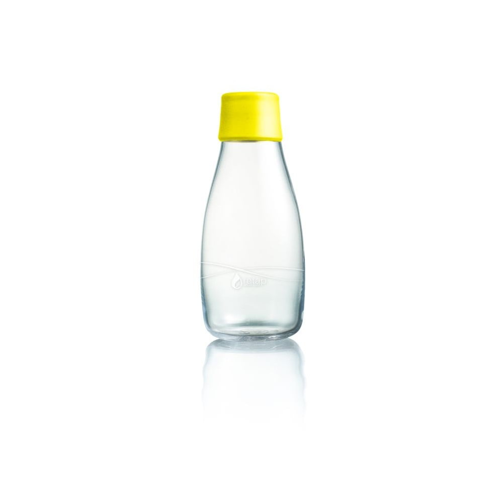 Dzeltena stikla pudele ar mūža garantiju ReTap, 300 ml