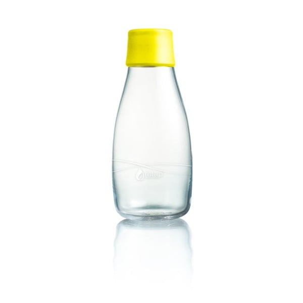 Dzeltena stikla pudele ar mūža garantiju ReTap, 300 ml