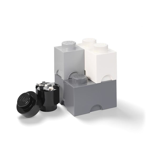 4 plastmasas glabāšanas kastu komplekts LEGO®, 25 x 25 x 33 cm