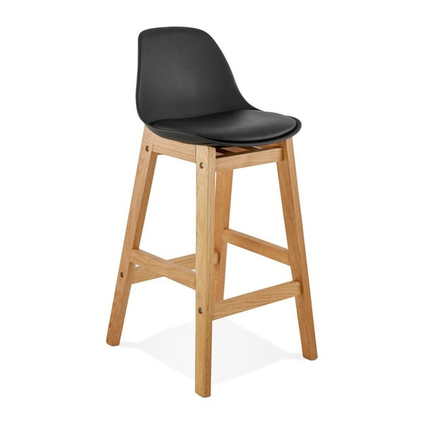Melns bāra krēsls Kokoon Elody, augstums 86,5 cm
